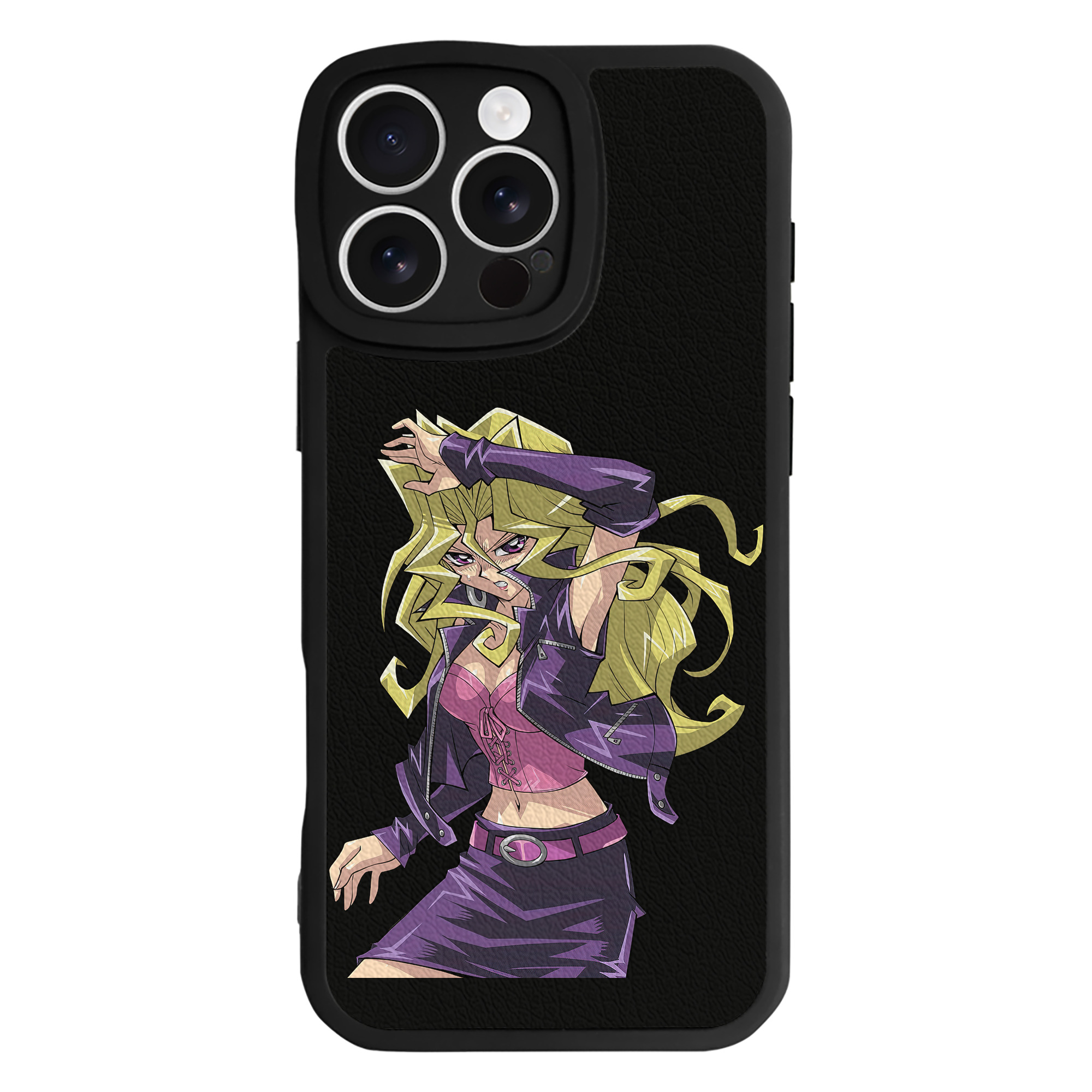 （画像用） 遊☆戯☆王 Yu-Gi-Oh! 【iPhone 16シリーズ対応】シリコンスマホケース（レザー調） 材質：シリコン